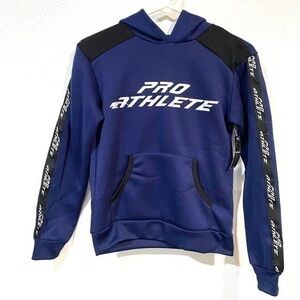 PRO ATHLETE hooded sweatshirt navy size - 10/12